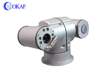 Macchina fotografica interurbana del CCTV di registrazione di immagini termiche, infrarosso della macchina fotografica di visione notturna PTZ del laser